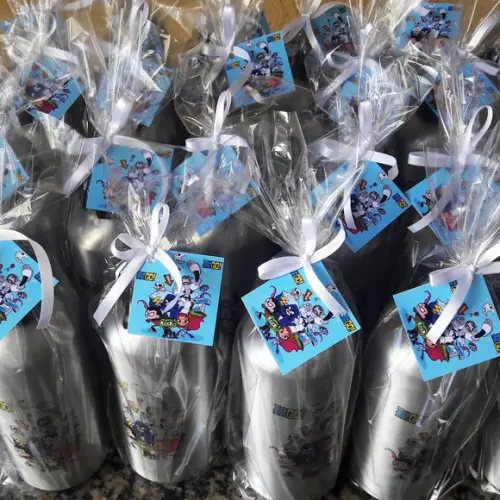 Squeezes em Alumínio 500 ml Personalizadas Jovens Titans