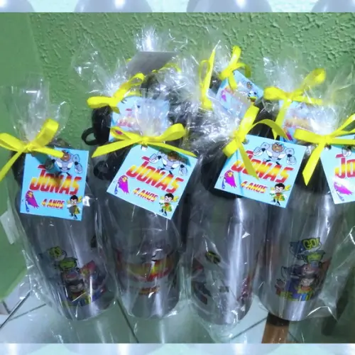 Squeezes em Alumínio 500 ml Personalizadas Jovens Titans