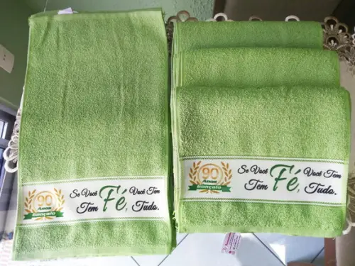 Toalhinha de Mãos Personalizada Várias cores