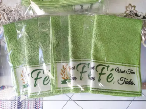 Toalhinha de Mãos Personalizada Várias cores