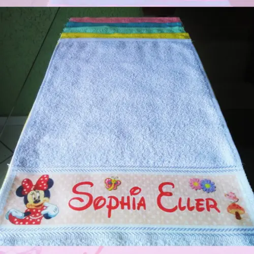 Toalhinha de Mãos Personalizada_Várias cores_Minnie