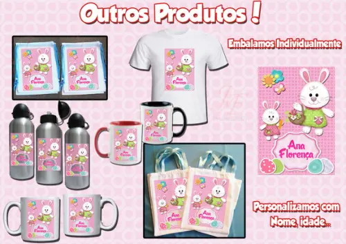 Toalhinha de Mãos Personalizada_Várias cores_Páscoa