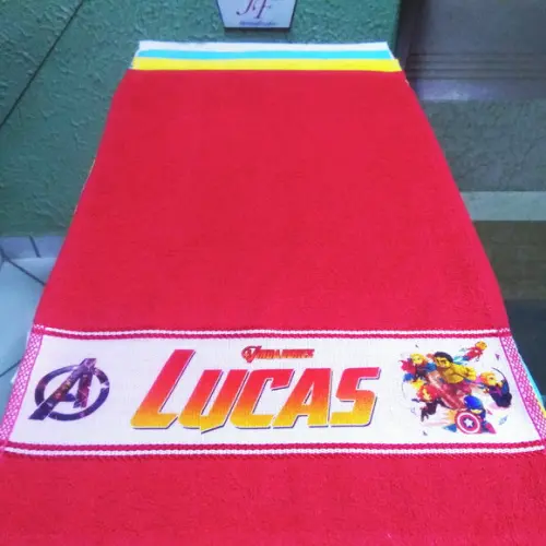 Toalhinha de Mãos Personalizada_Várias cores_Vingadores