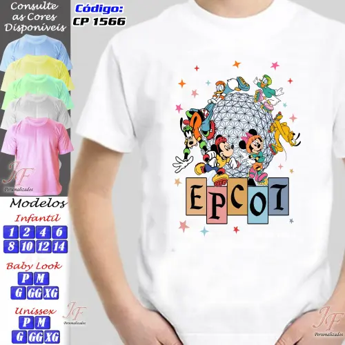 Camisa Viagem Família Disney | 03 Unidades | Orlando Parks