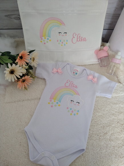 Body Infantil +toalhinha Bordada