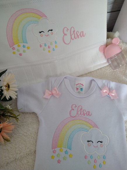 Body Infantil +toalhinha Bordada