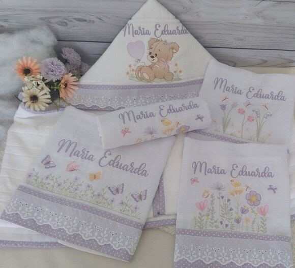 Kit Fraldas e Toalha Personalizada