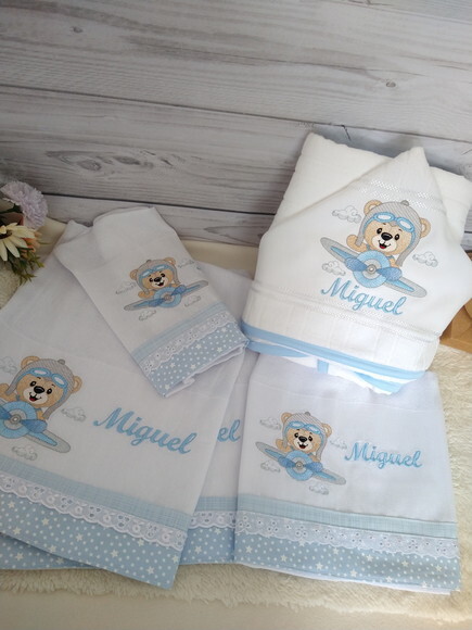 Kit Fraldas e Toalha Personalizada