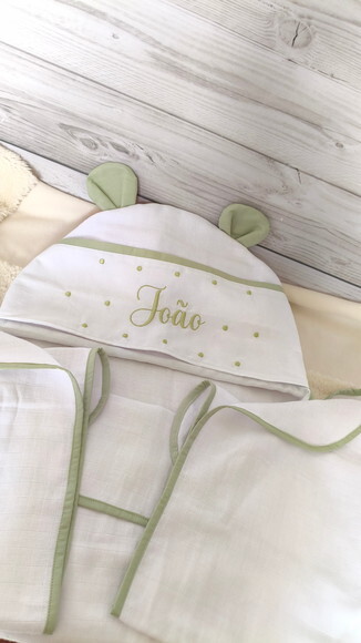 Toalha Fralda com Capuz com Orelhinha