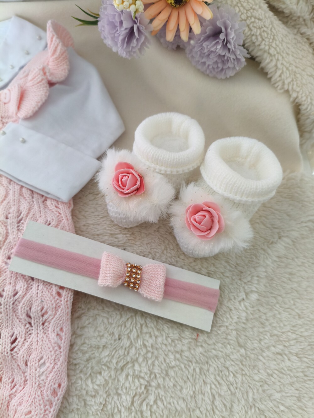 Saída Maternidade Personalizada Rosa