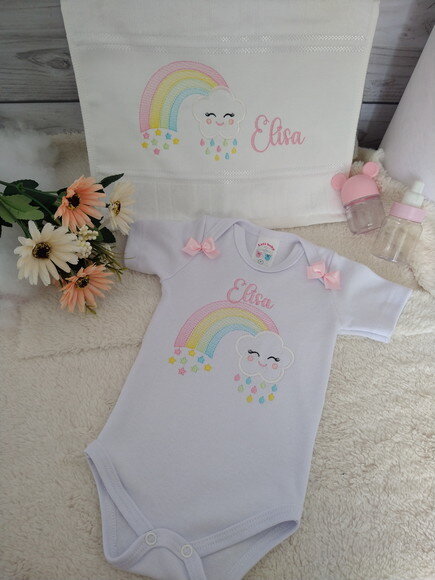 Body Infantil +toalhinha Bordada