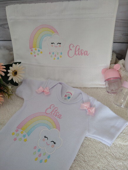 Body Infantil +toalhinha Bordada