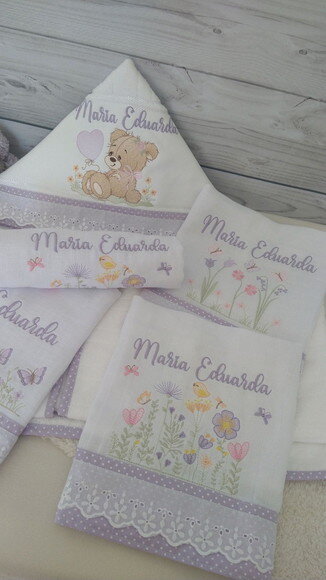 Kit Fraldas e Toalha Personalizada