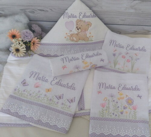 Kit Fraldas e Toalha Personalizada