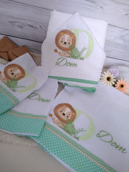 Kit Fraldas e Toalha Personalizada