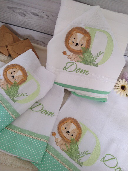 Kit Fraldas e Toalha Personalizada