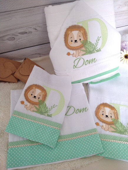 Kit Fraldas e Toalha Personalizada