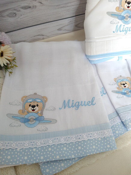 Kit Fraldas e Toalha Personalizada