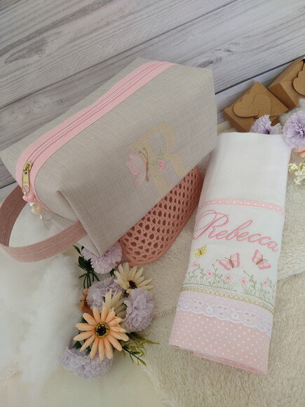 Toalha Fralda + Necessaire Box