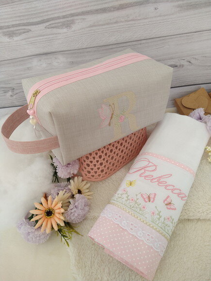 Toalha Fralda + Necessaire Box