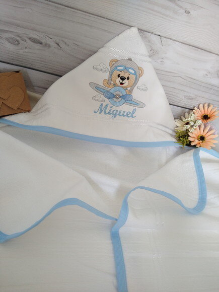 Toalha Infantil com Capuz Personalizada