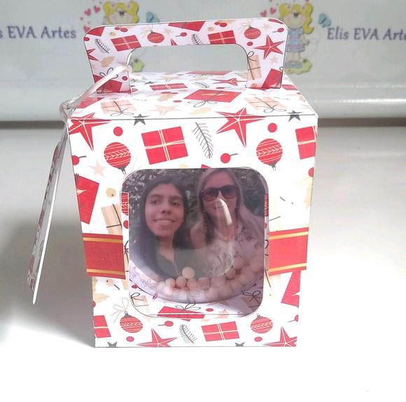 Bolinhas de Natal Personalizadas com Foto Kit C/5 Unid