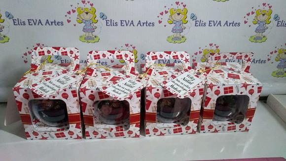 Bolinhas de Natal Personalizadas com Foto Kit C/5 Unid