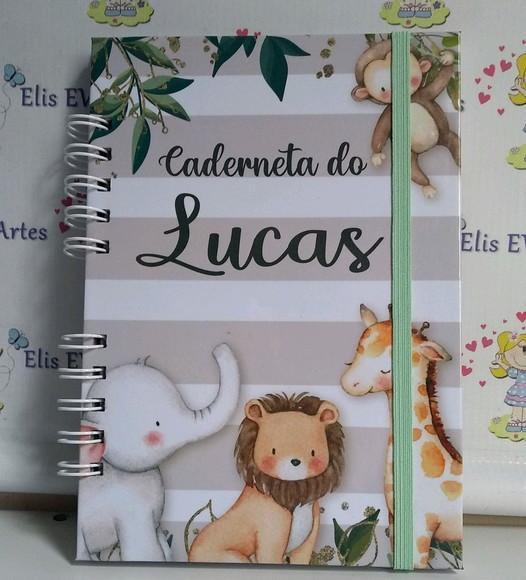 Caderneta de Saude Personalizada Safari + Brinde