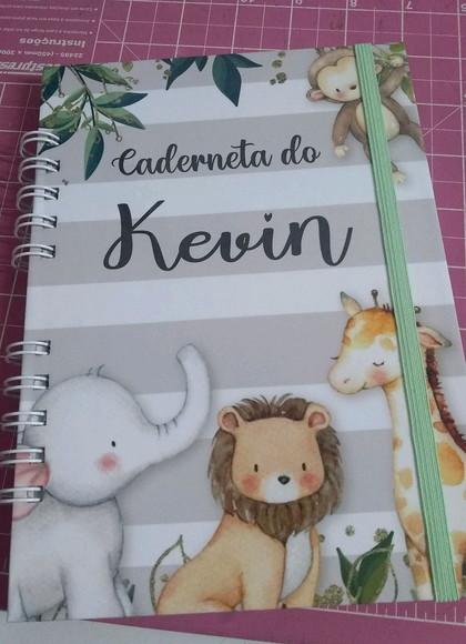 Caderneta de Saude Personalizada Safari + Brinde