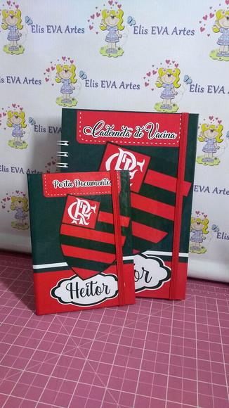 Caderneta de Vacina Futebol Capa Dura Personalizada +brinde