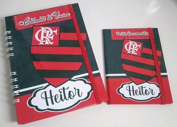Caderneta de Vacina Futebol Capa Dura Personalizada +brinde
