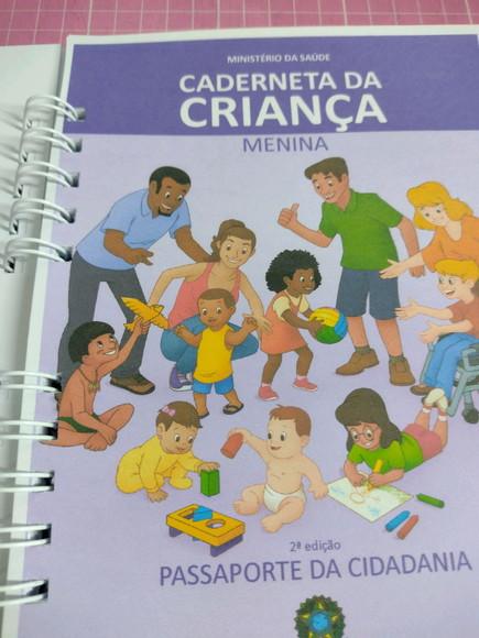 Caderneta de Vacina Floral Menina Personalizada + Brinde