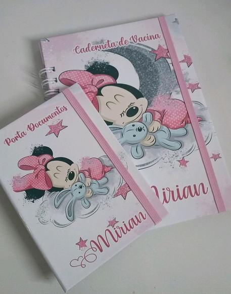 Caderneta de Vacina Minnie Capa Dura + Brinde