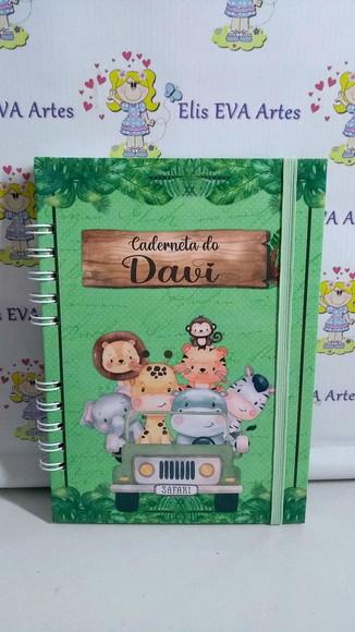 Caderneta de Vacina Safari Capa Dura Personalizada + Brinde