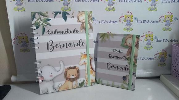 Caderneta de Vacina Safari Capa Dura Personalizada + Brinde