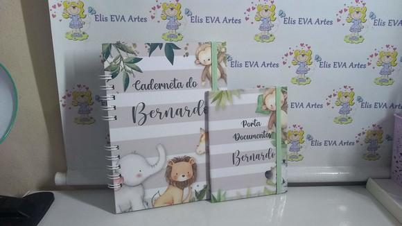 Caderneta de Vacina Safari Capa Dura Personalizada + Brinde