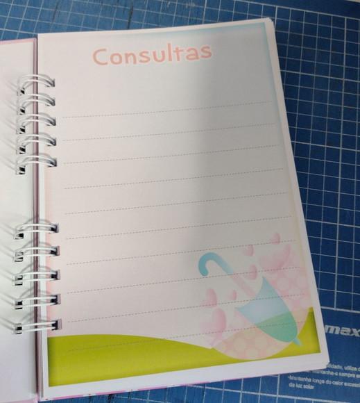 Caderneta de Vacinação Chuva de Amor Personalizada Capa Dura