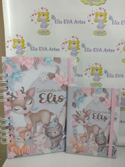 Caderneta de Vacinação Floresta Menina Personalizada+ Brinde