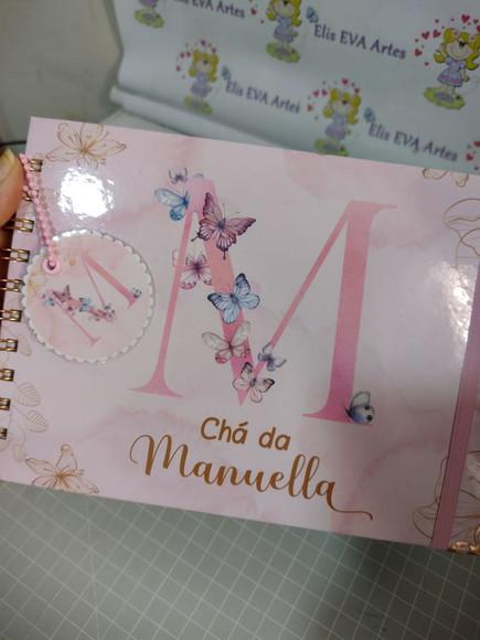 Caderno de Mensagens Alfabeto Borboleta Personalizado