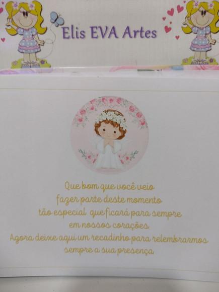 Caderno de Mensagens Batizado Menina Personalizado