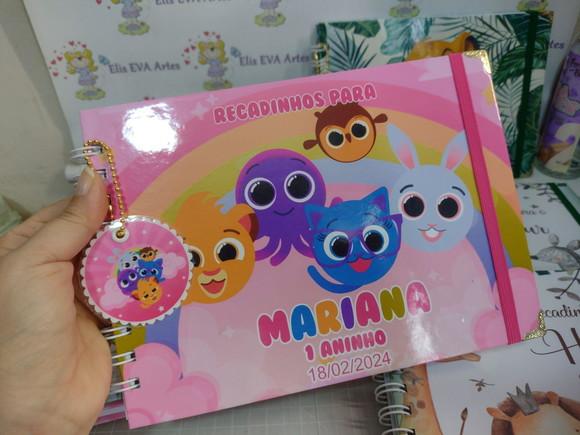 Caderno de Mensagens Bolofofos Menina Personalizado