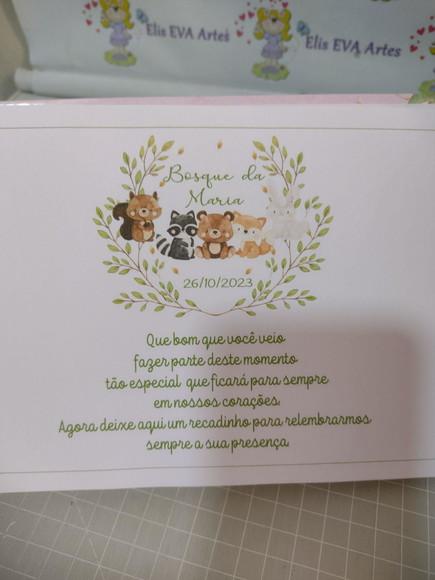 Caderno de Mensagens Bosque Encantado Menina