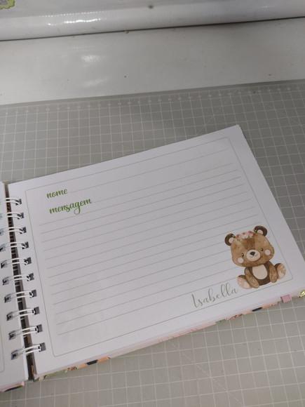 Caderno de Mensagens Bosque Encantado Menina Personalizado