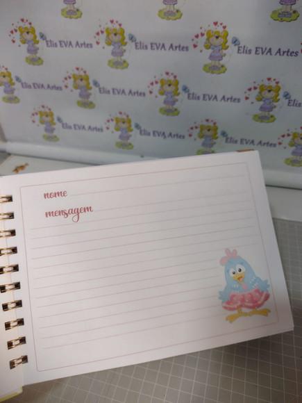 Caderno de Mensagens com Folhas Personalizadas
