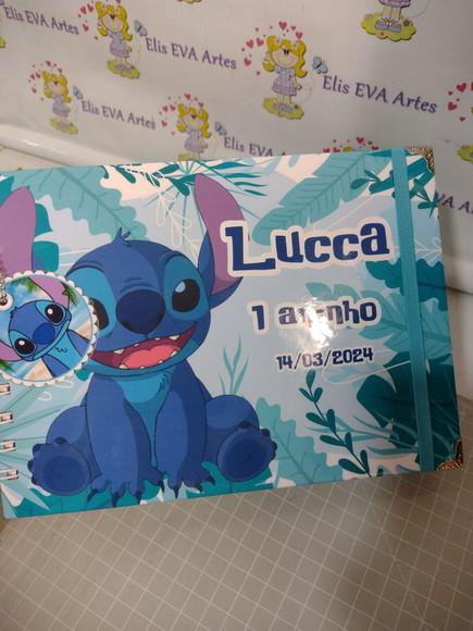 Caderno de Mensagens com Folhas Personalizadas Stitch