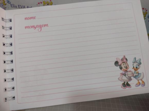 Caderno de Mensagens Confeitaria da Minnie Holográfico