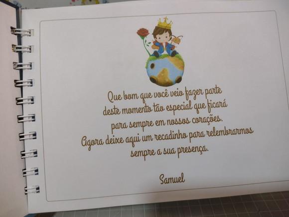 Caderno de Mensagens Pequeno Príncipe