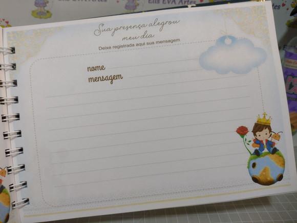 Caderno de Mensagens Pequeno Príncipe