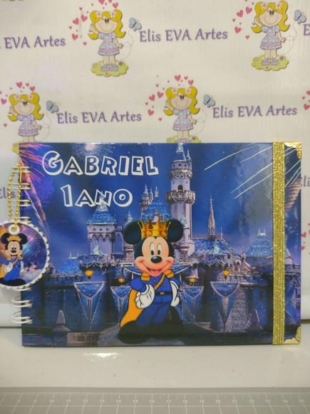 Caderno de Mensagens Mickey Realeza Personalizado