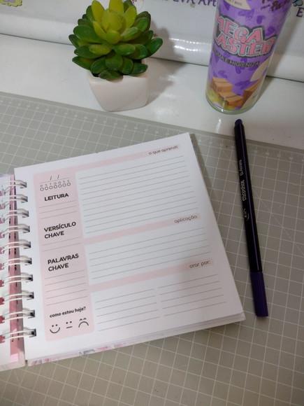 Caderno Devocional Diário de Bolsa Personalizado